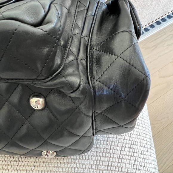 Calfskin Quilted Large Cambon Multipocket Reporter Black - Picture 14 of 16